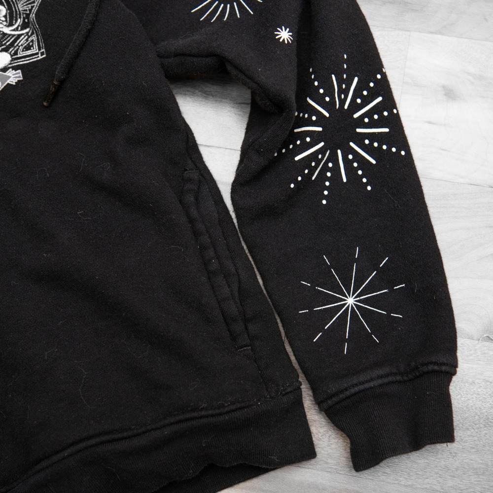 Disney 100th Anniversary Mickey & Friends Black Zip Up Hoodie Womens XS - Picture 4 of 6